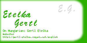 etelka gertl business card